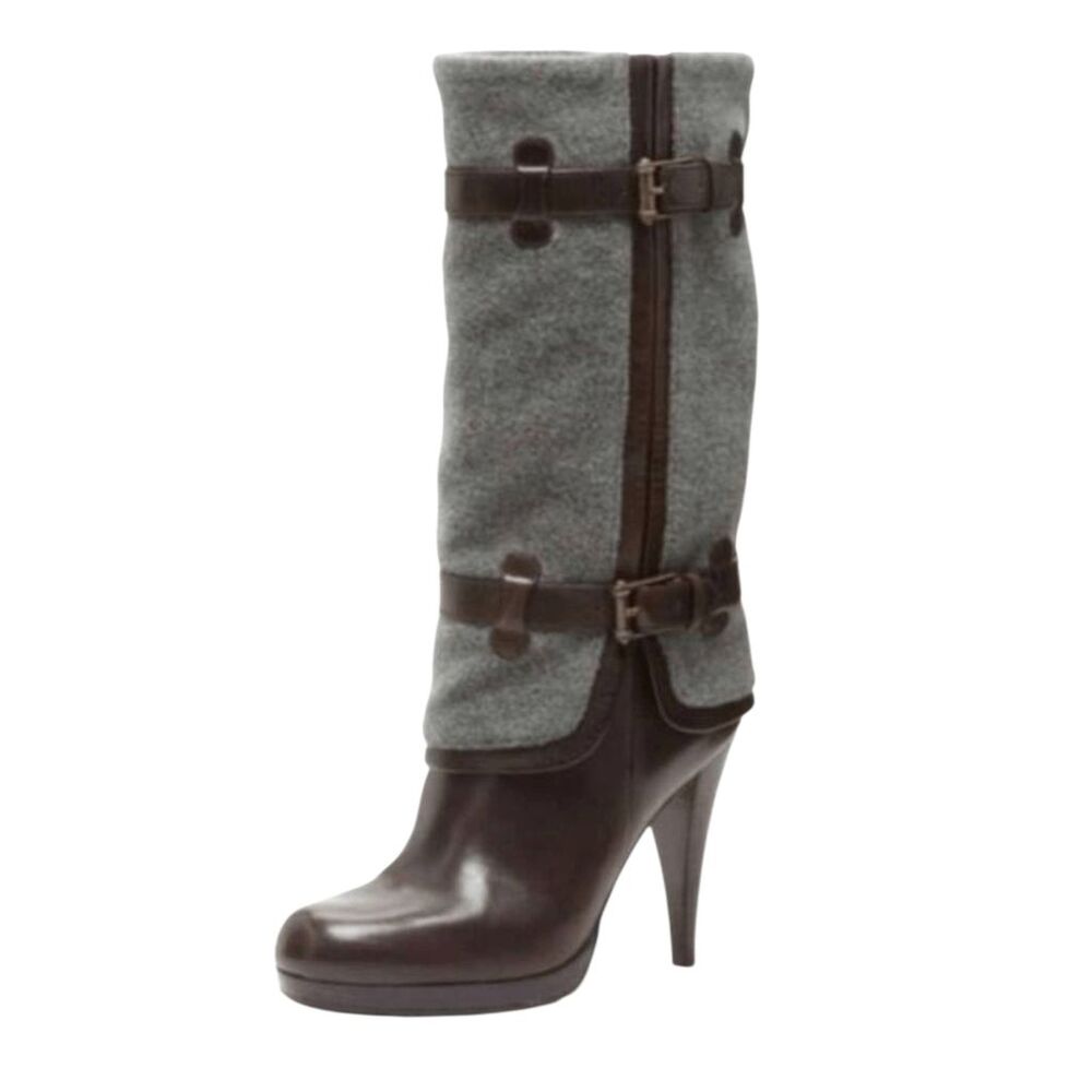COLE HAAN Kennedy Wool Leather Knee High Boot Size 7B